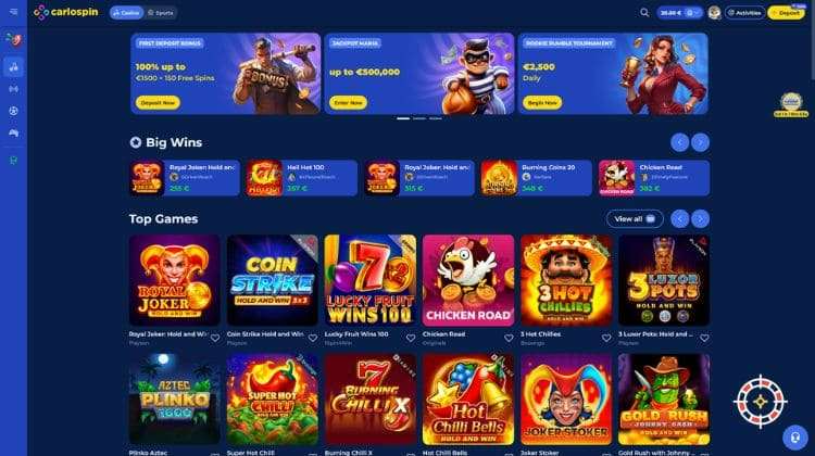 Carlospin – 50 Free Spins No Deposit